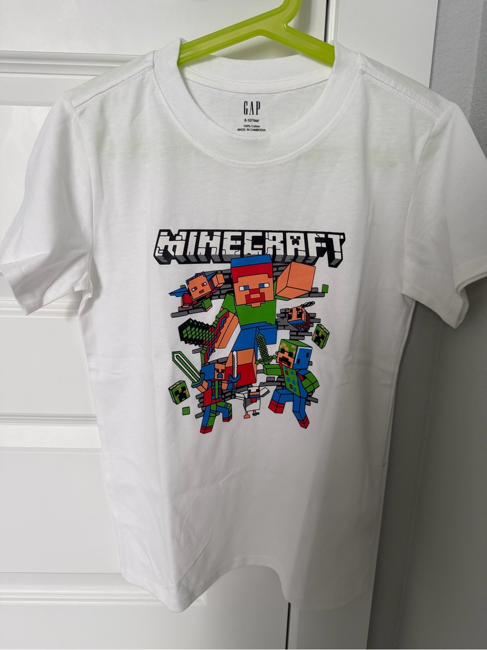 GAP White Minecraft Graphic Short-Sleeve Tee - Picture 3 of 3